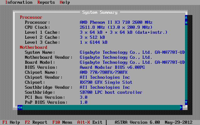 ASTRA - Advanced Sysinfo Tool Screenshot